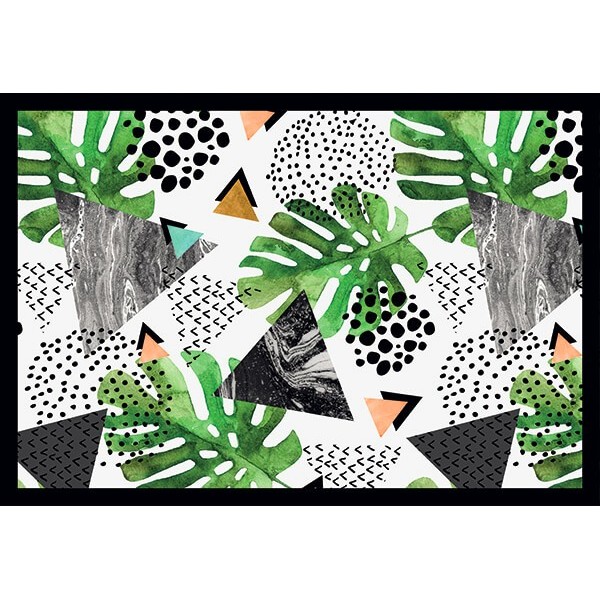 grafica prodotto tovaglietta black tropical