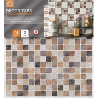 Neutral Squared Pattern Removeable Tile Stickers – QuoteMyWall