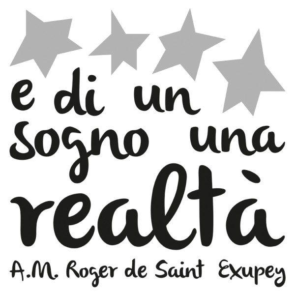 seconda grafica prodotto frase adesiva antoine de saint exupery