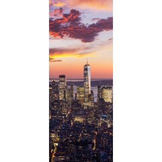 Grafica Rivestimento per Porta New York Sunset 83x210 cm