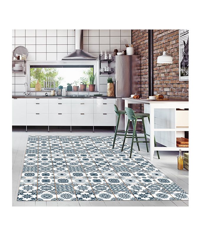 Tappeto antiscivolo Tappeto vinile soggiorno Tappeto - Summer Tiles Dimensione  Tappeto L 150 x H 100 cm