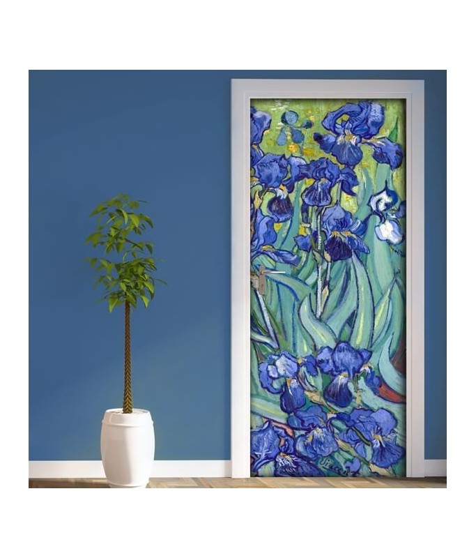 Rivestimento per porta - La Notte Stellata - Van Gogh Dimensione Porta L 83  x H 210 cm